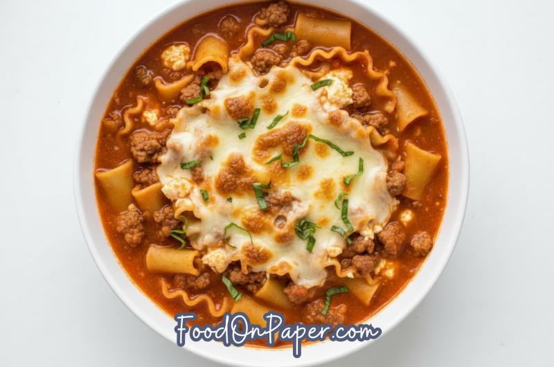 High Protein Lasagna Soup