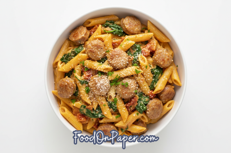Creamy Tuscan Sausage Pasta