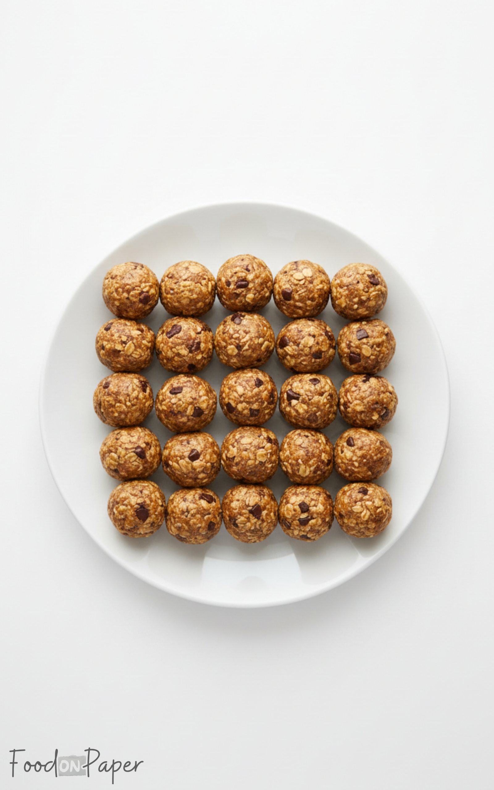 Healthy no bake oatmeal protein balls