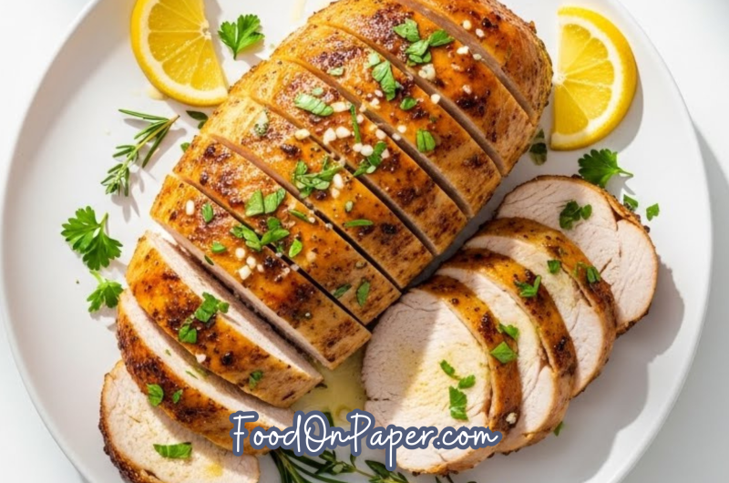 Garlic Butter Roasted Turkey Breast
