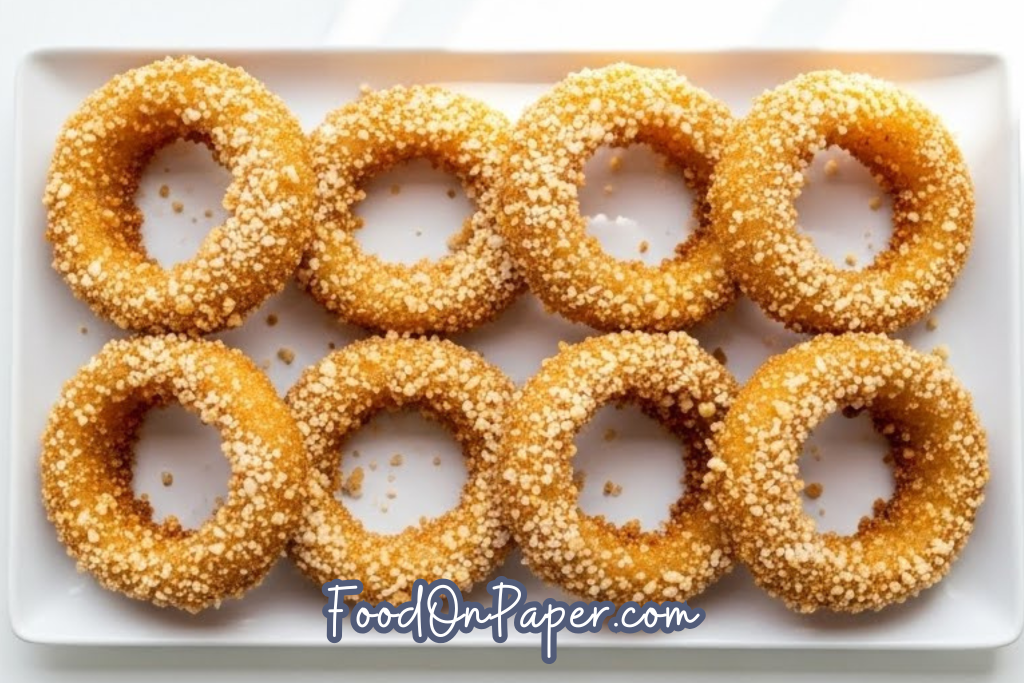 Onion Rings Paper Parmesan Crusted Onion Rings - The Food Paper