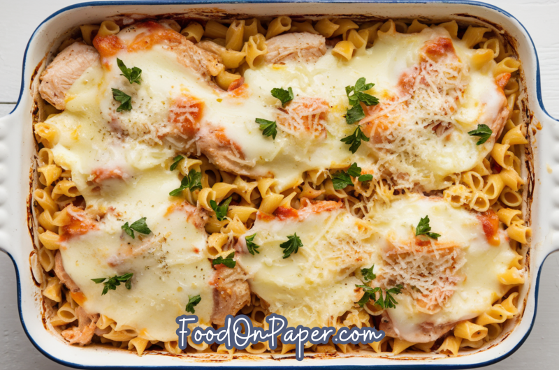 Best Creamy Baked Chicken Alfredo Pasta