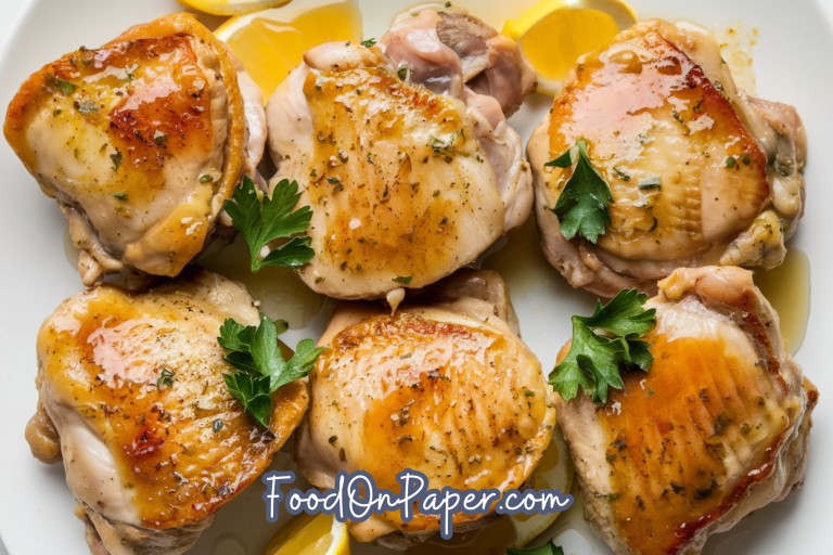 30-min Oven Baked skinless boneless chicken thighs