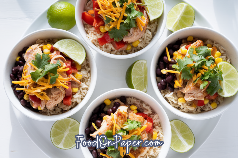 Instant Pot Chicken Taco Bowls