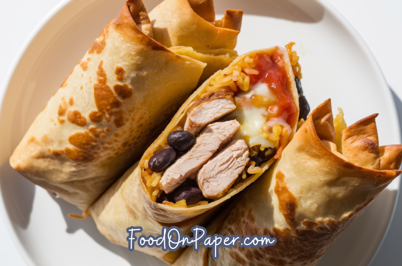 Delicious Chicken Chimichangas
