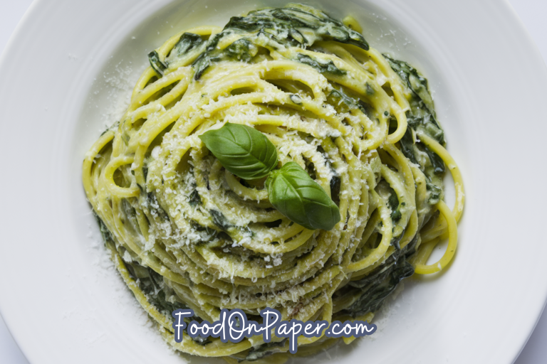 Creamy Green Spaghetti