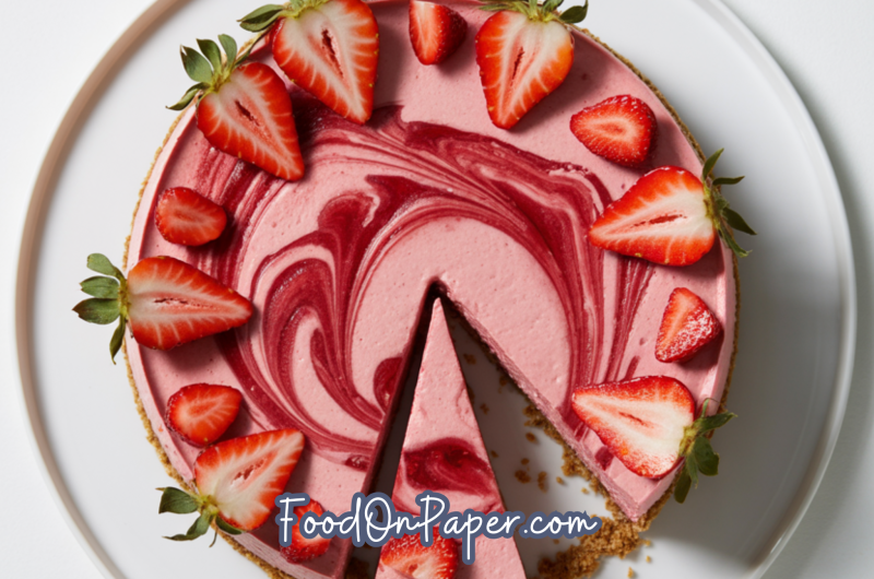 Red Velvet Strawberry Cheesecake