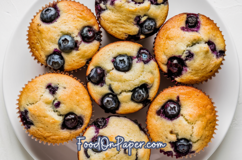 Bakery Style Blueberry Muffins recipe