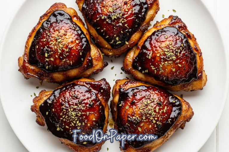 Balsamic Glazed Chicken Thighs