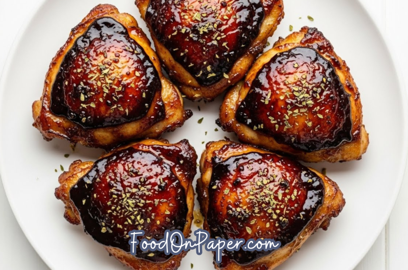 Balsamic Glazed Chicken Thighs