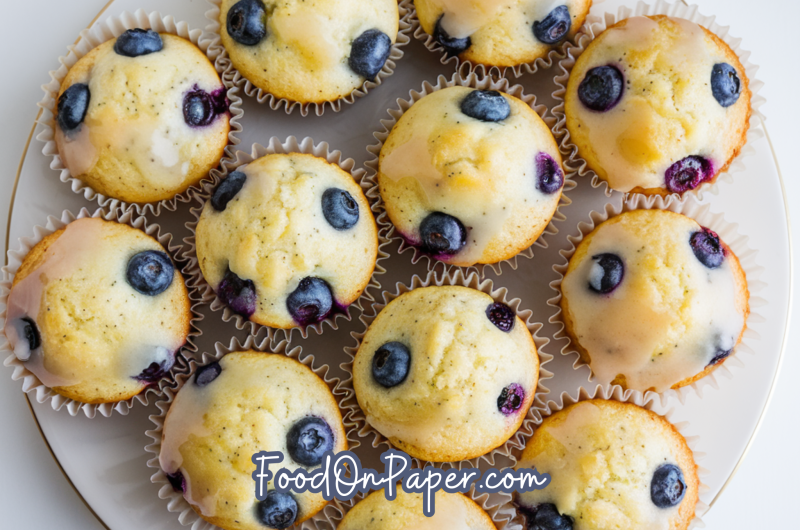 Blueberry lemon poppyseed muffins