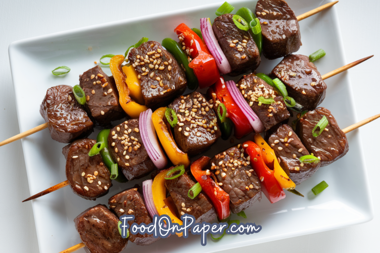 Sweet Chili Beef Skewers