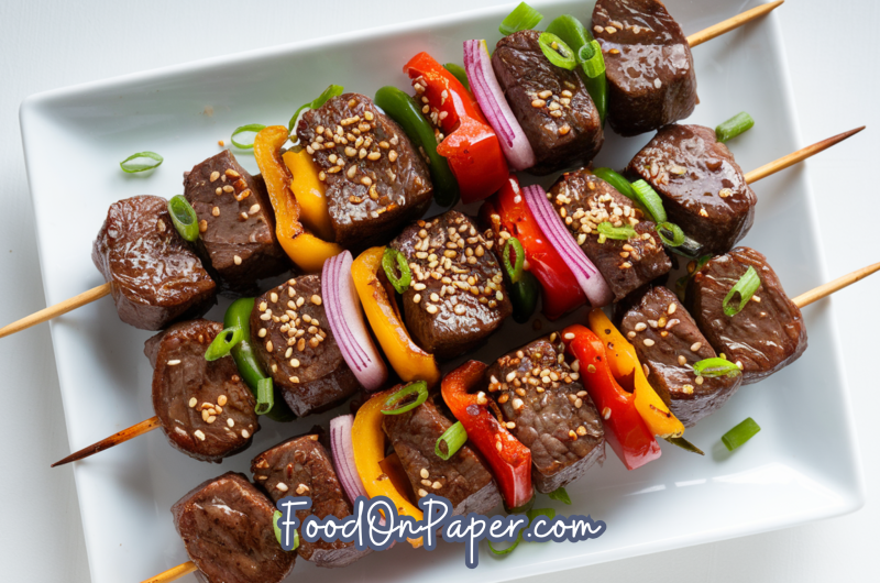 Sweet Chili Beef Skewers