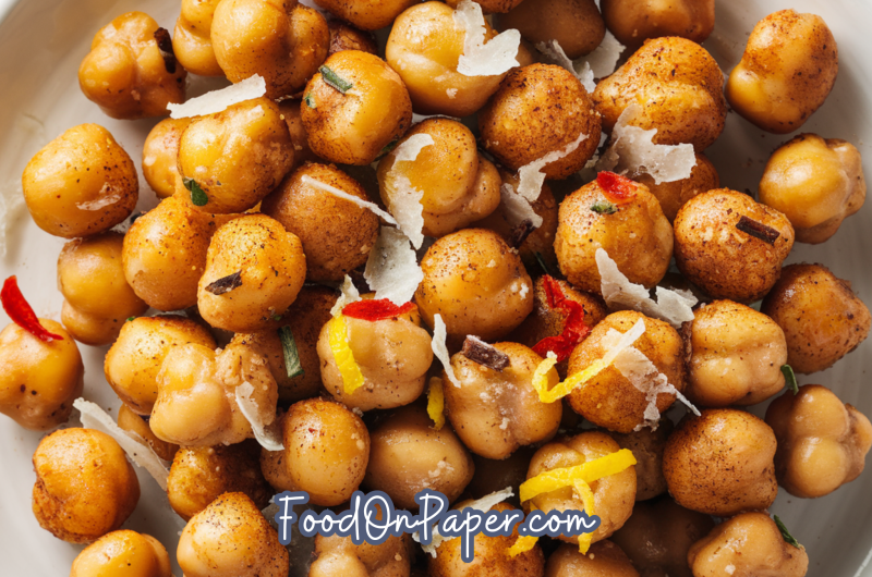 Crispy Garlic Parmesan Chickpeas