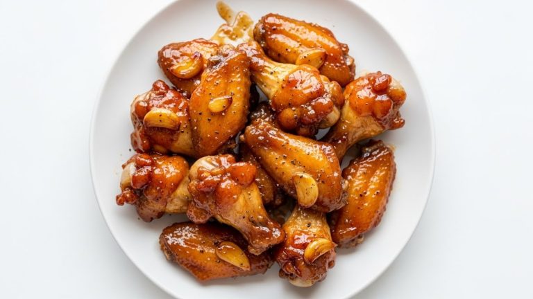 Sticky Honey Garlic Wings