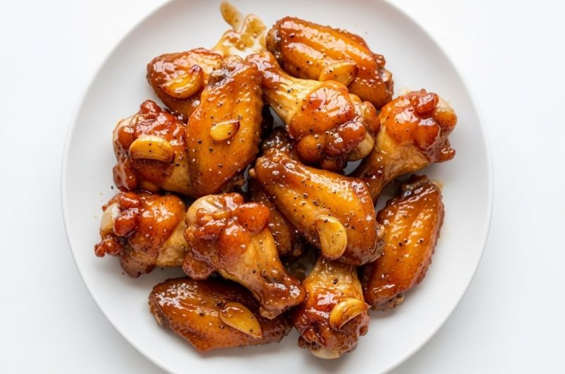 Sticky Honey Garlic Wings