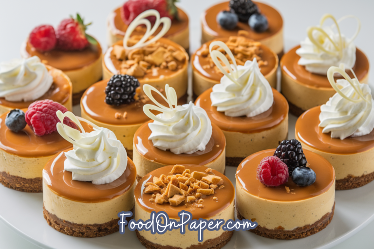 No Bake Mini Biscoff Cheesecakes