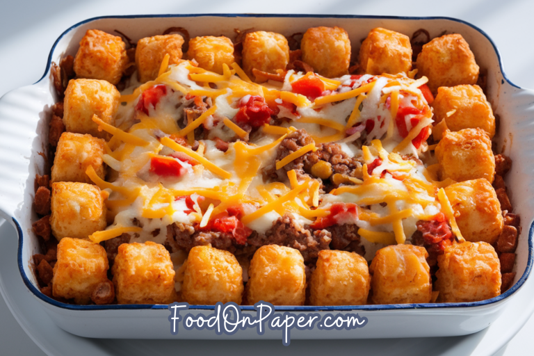tator tot casserole with ground beef