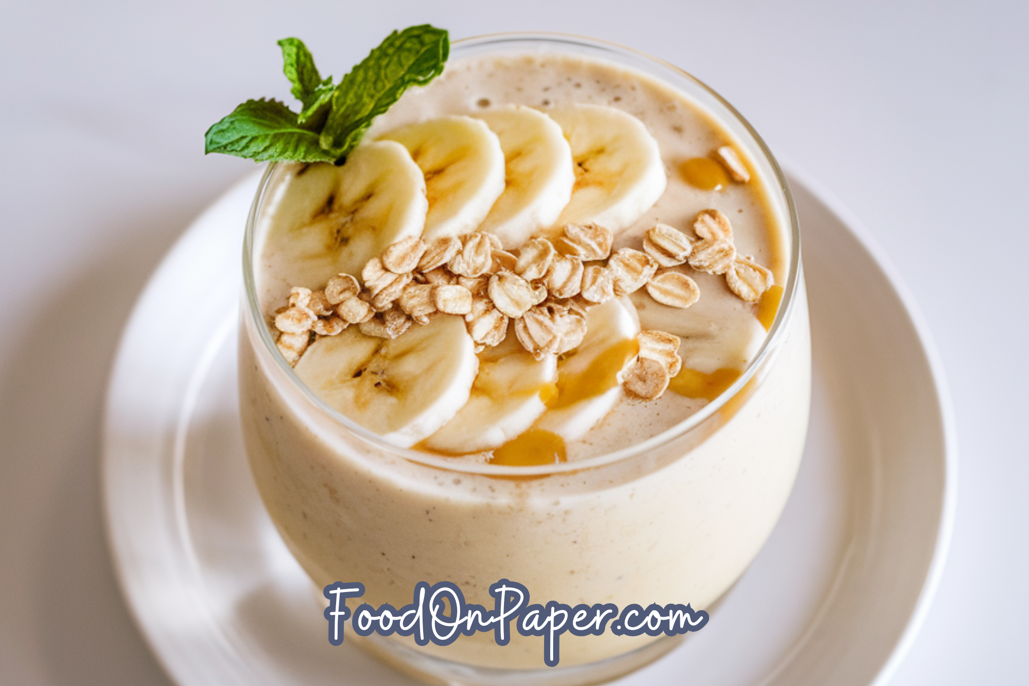 Honey Banana Oat Smoothie