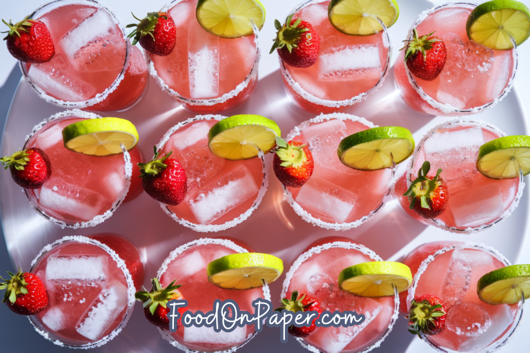 Frozen Strawberry Margarita Mocktail