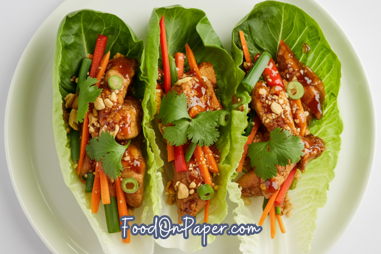 thai chicken lettuce wraps