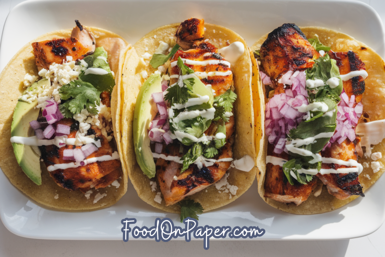 grilled chicken street tacos