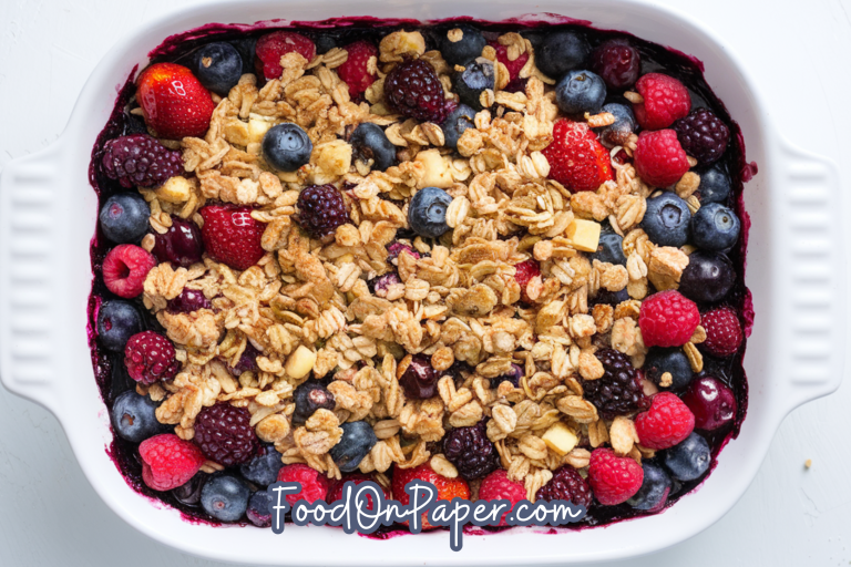triple berry crisp