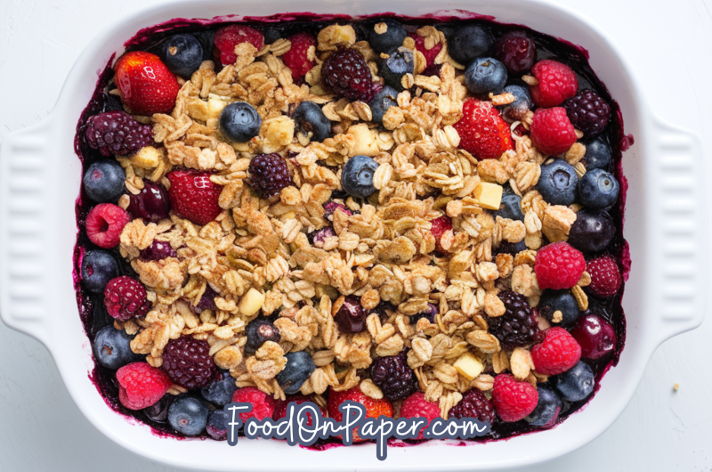 triple berry crisp