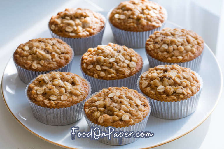 healthy applesauce oat muffins