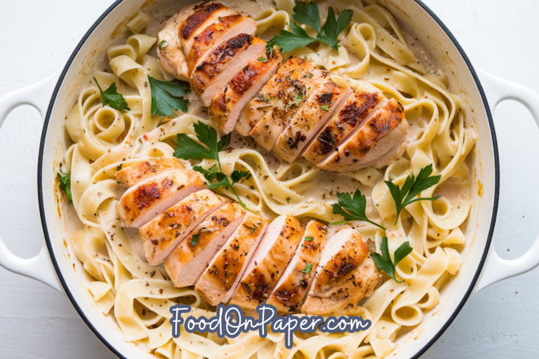 one pan skinny chicken alfredo