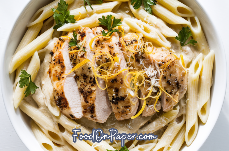 lemon parmesan chicken pasta